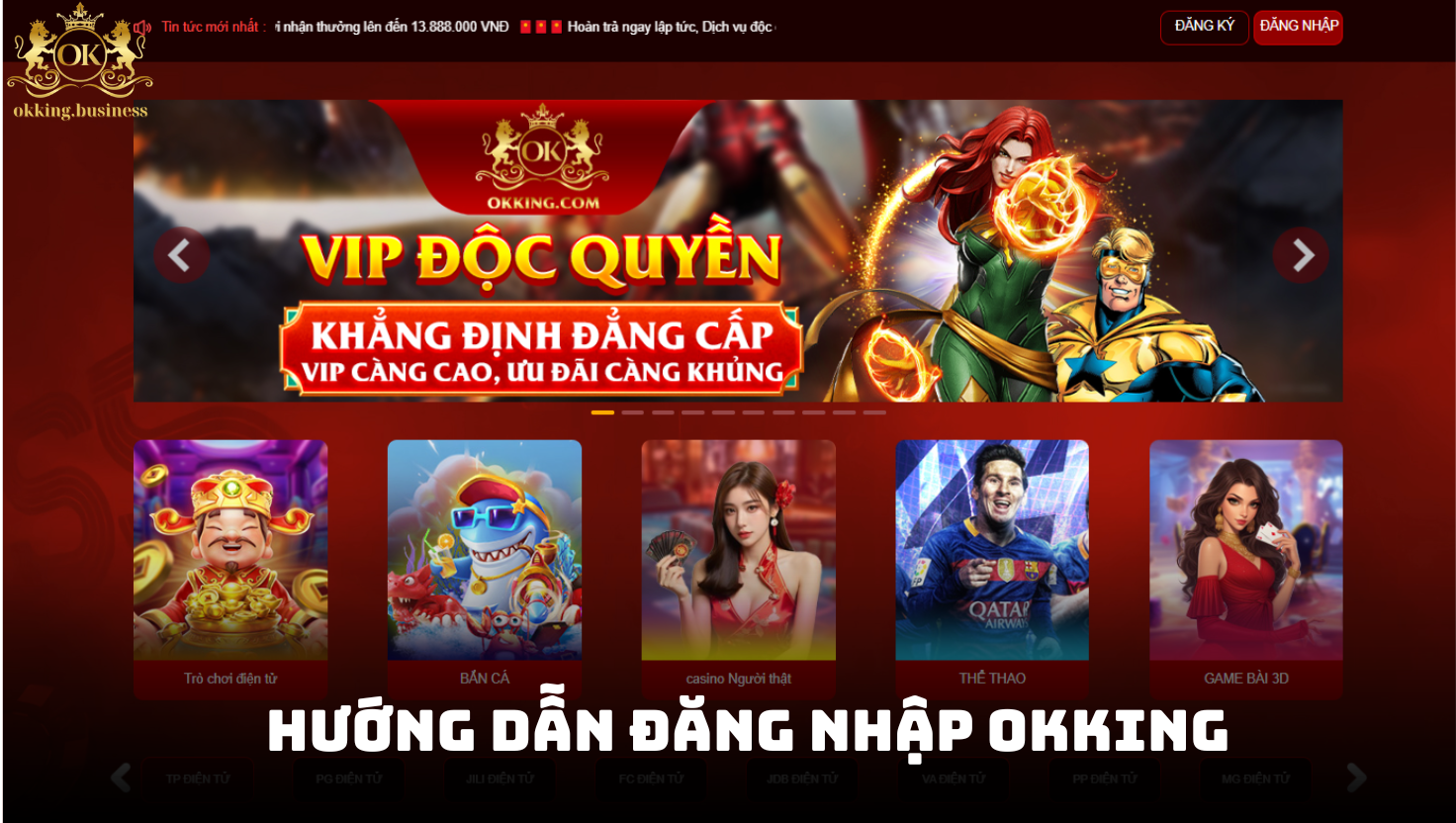 Hướng dẫn đăng nhập OKKING nhanh gọn chỉ cần 3 bước 1 Hướng dẫn đăng nhập OKKING chỉ ba bước
