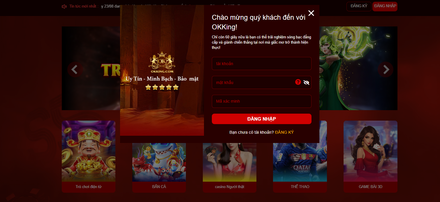 Hướng dẫn đăng nhập OKKING nhanh gọn chỉ cần 3 bước 2 Hướng dẫn đăng nhập OKKING chỉ ba bước